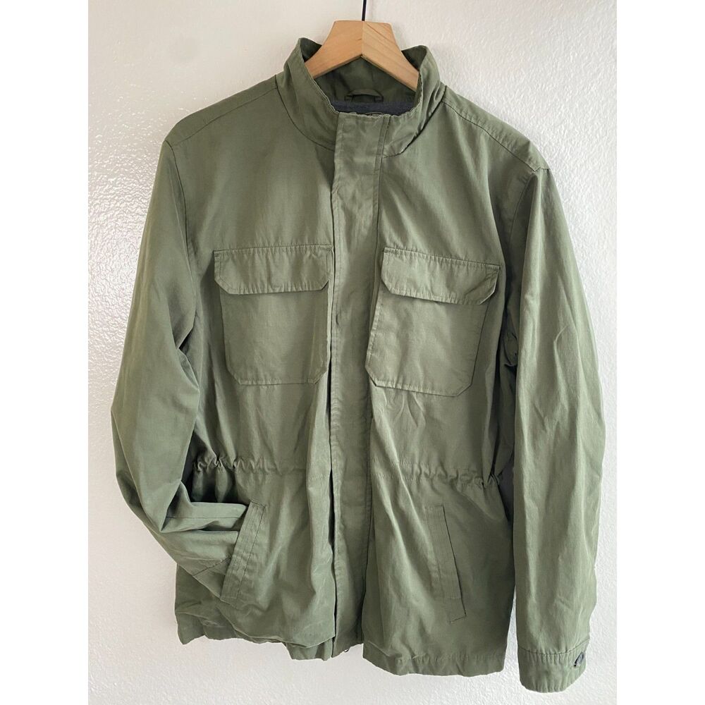 George Military Field Jacket Olive Green Canvas Men's Size M 38-40 Utility Coat